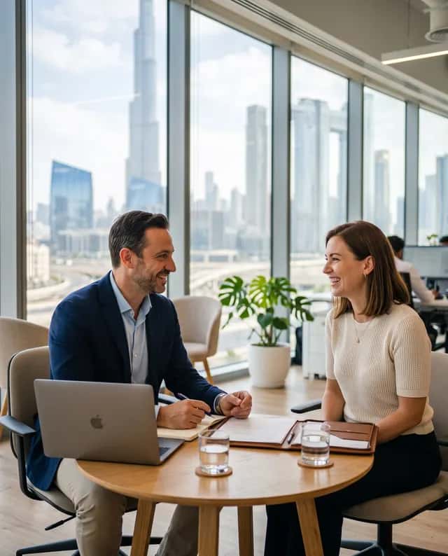 A Beneple advisor meeting a client