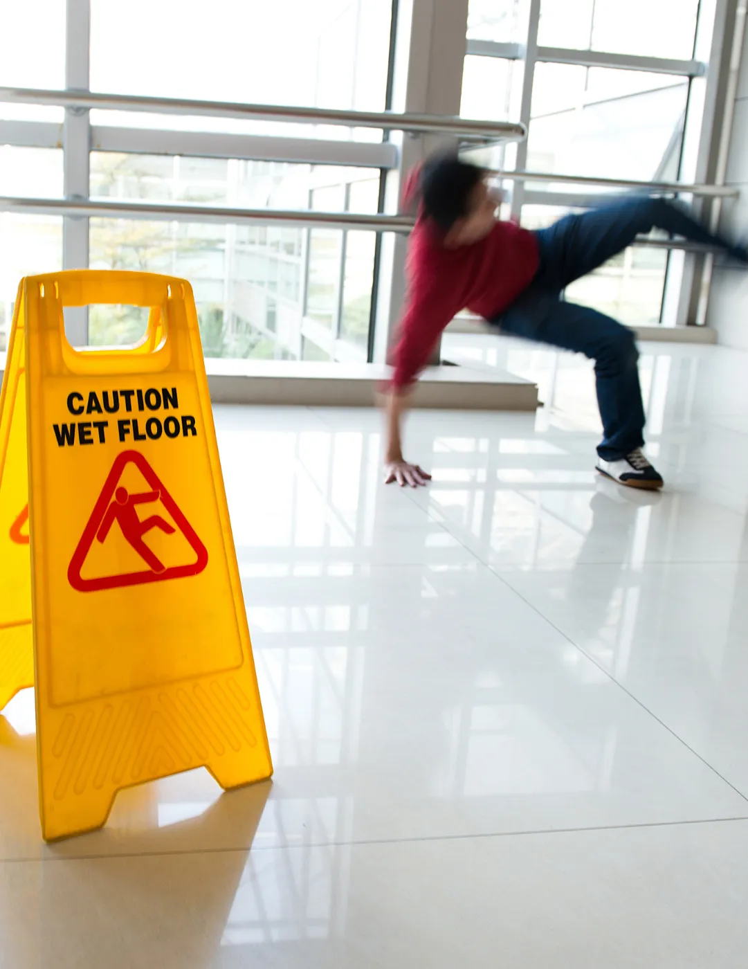 Liability Insurance, man slipping